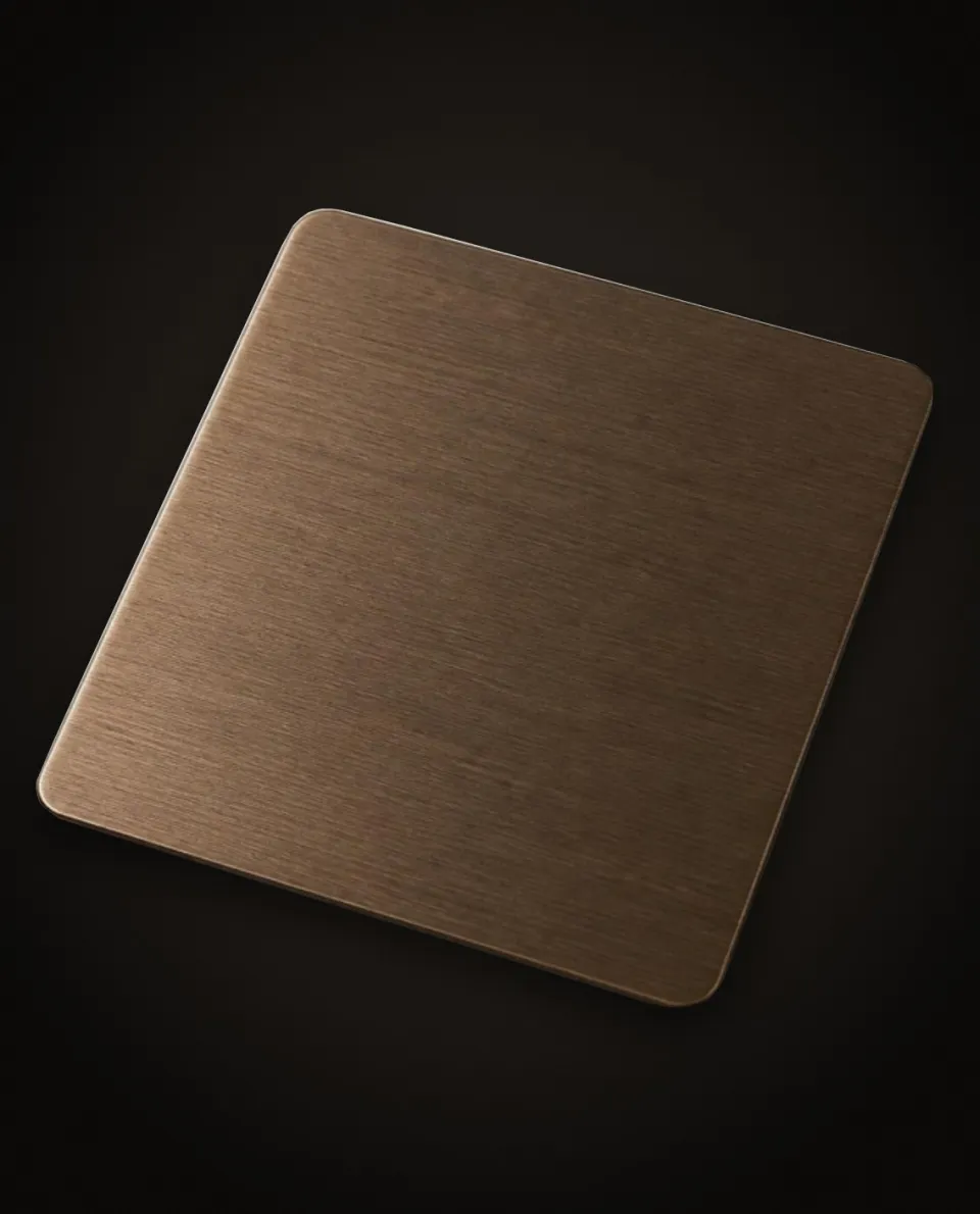 Bronze Hairline stainless steel sheet
