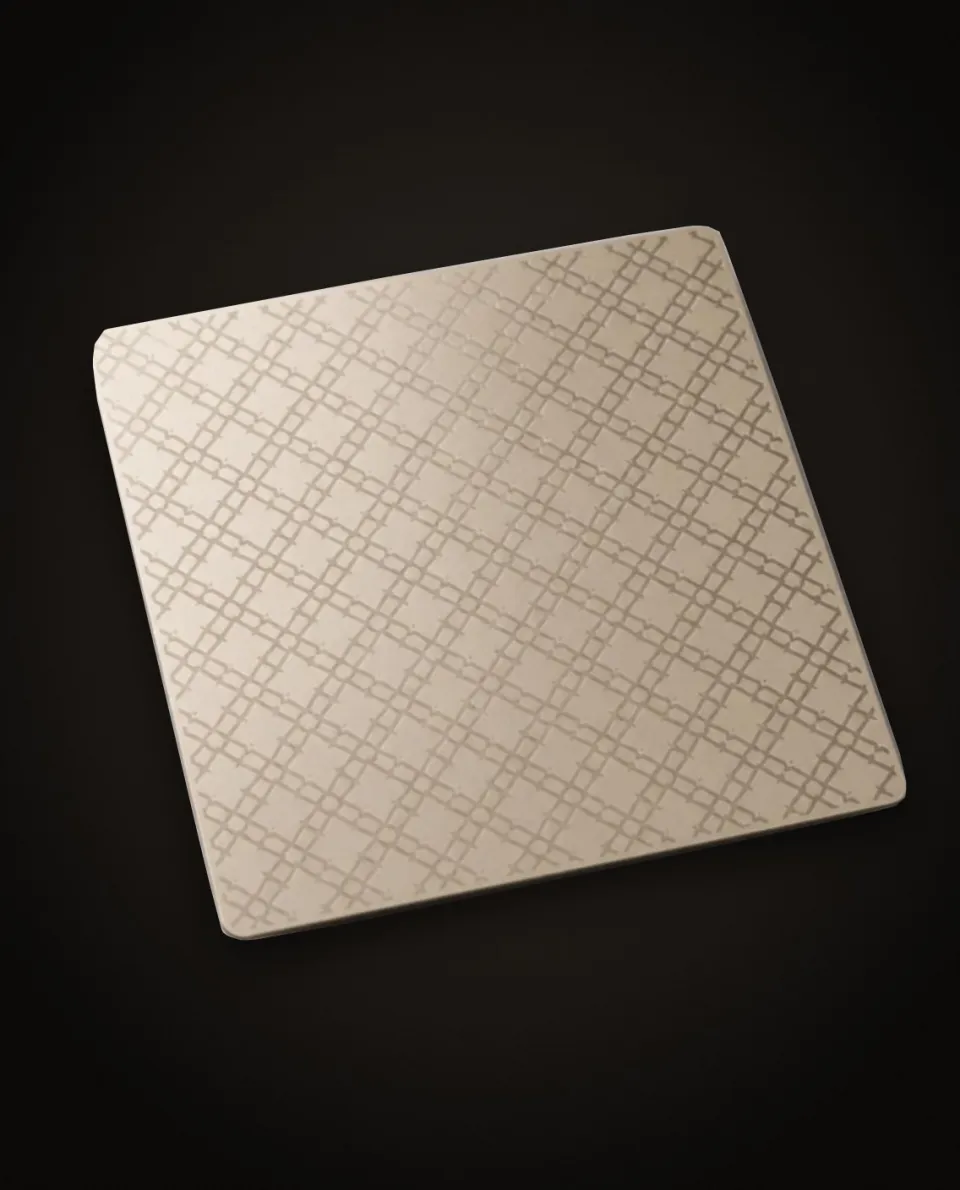 Champagne Gold Etched stainless steel sheet