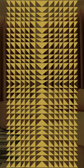 Etched stainless steel design No. 421, gold preview