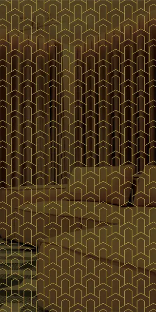 Etched stainless steel design No. 423, gold preview
