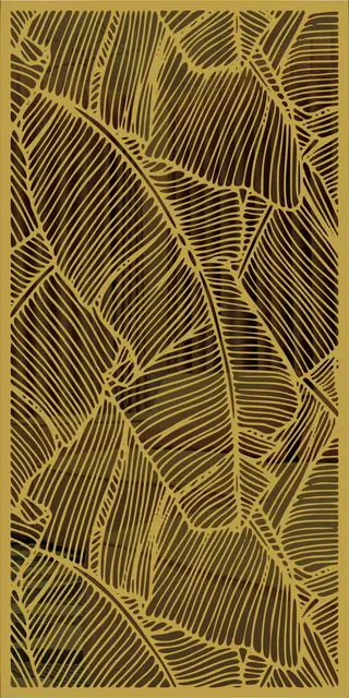 Etched stainless steel design No. 439, gold preview