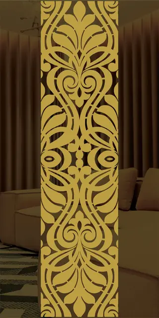 Etched stainless steel design No. 462, gold preview