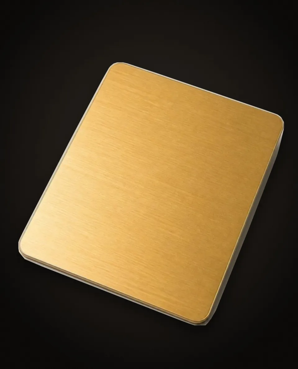 Gold Hairline stainless steel sheet